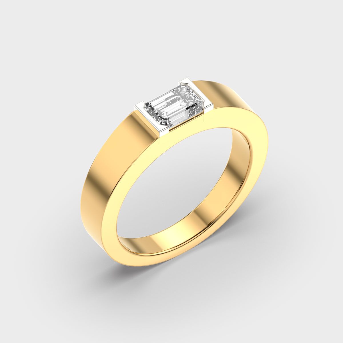 Earnest Proposal Diamond Band For Men - View 3