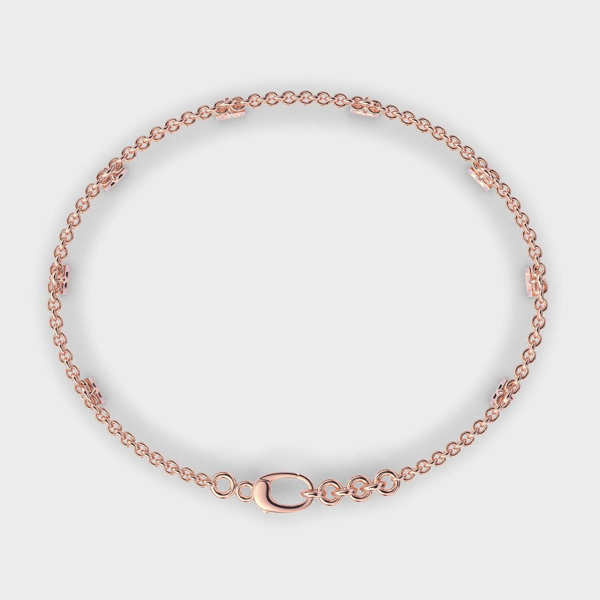 Delicate Poise Square Diamond Bracelet