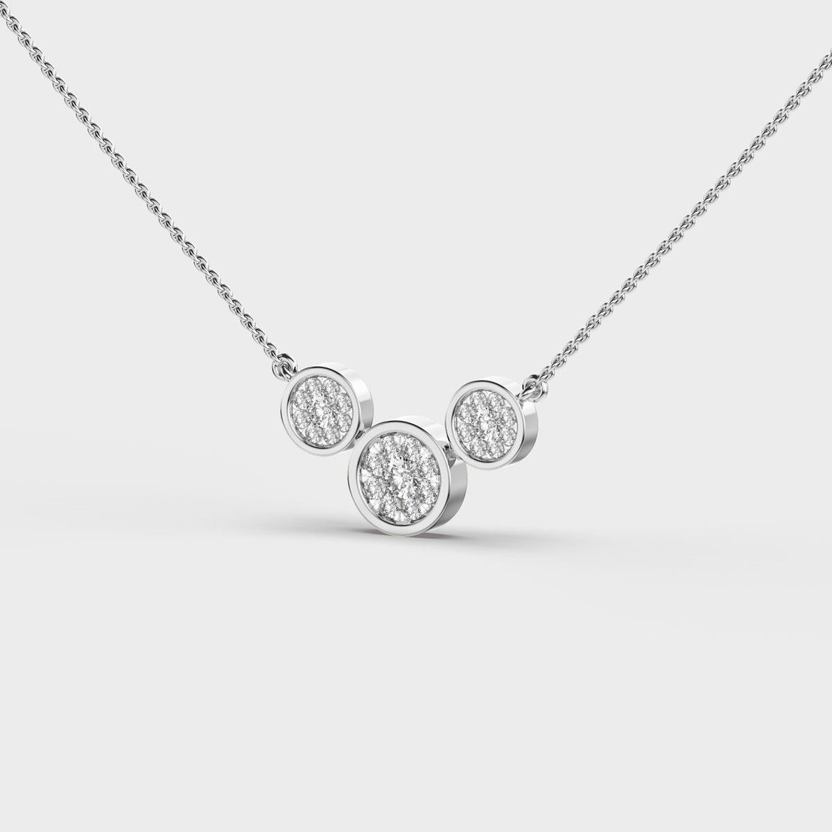 Eternal Circle of Three Diamond Necklace