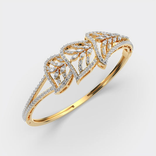 Shimmering Daffodils Diamond Filigree Bracelet