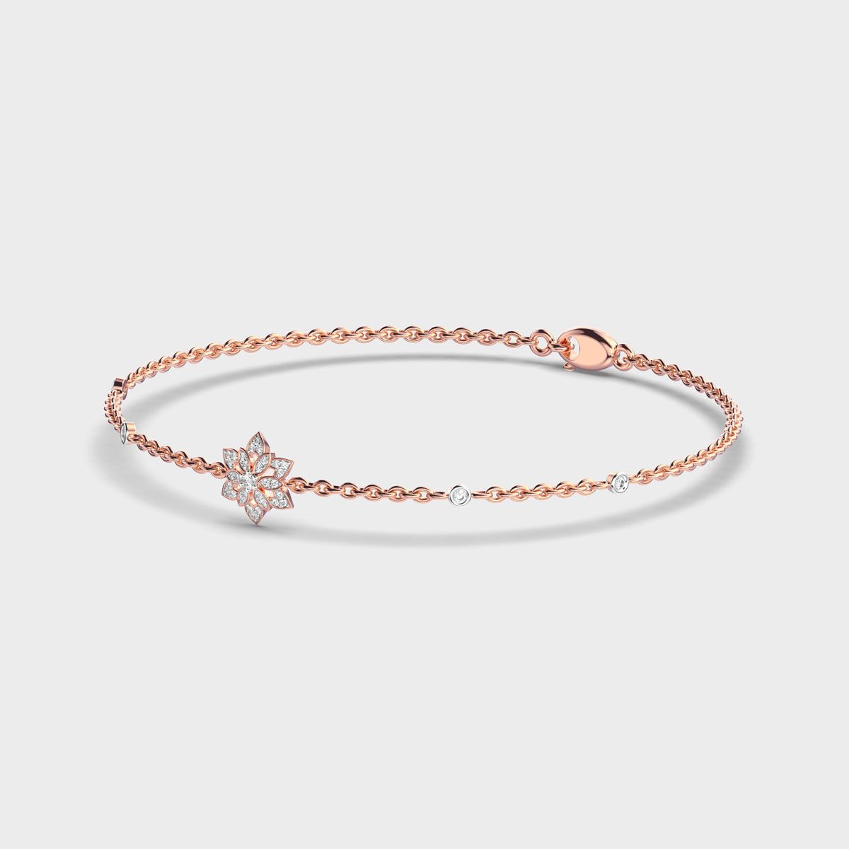 Petal Star Blossom Diamond Bracelet