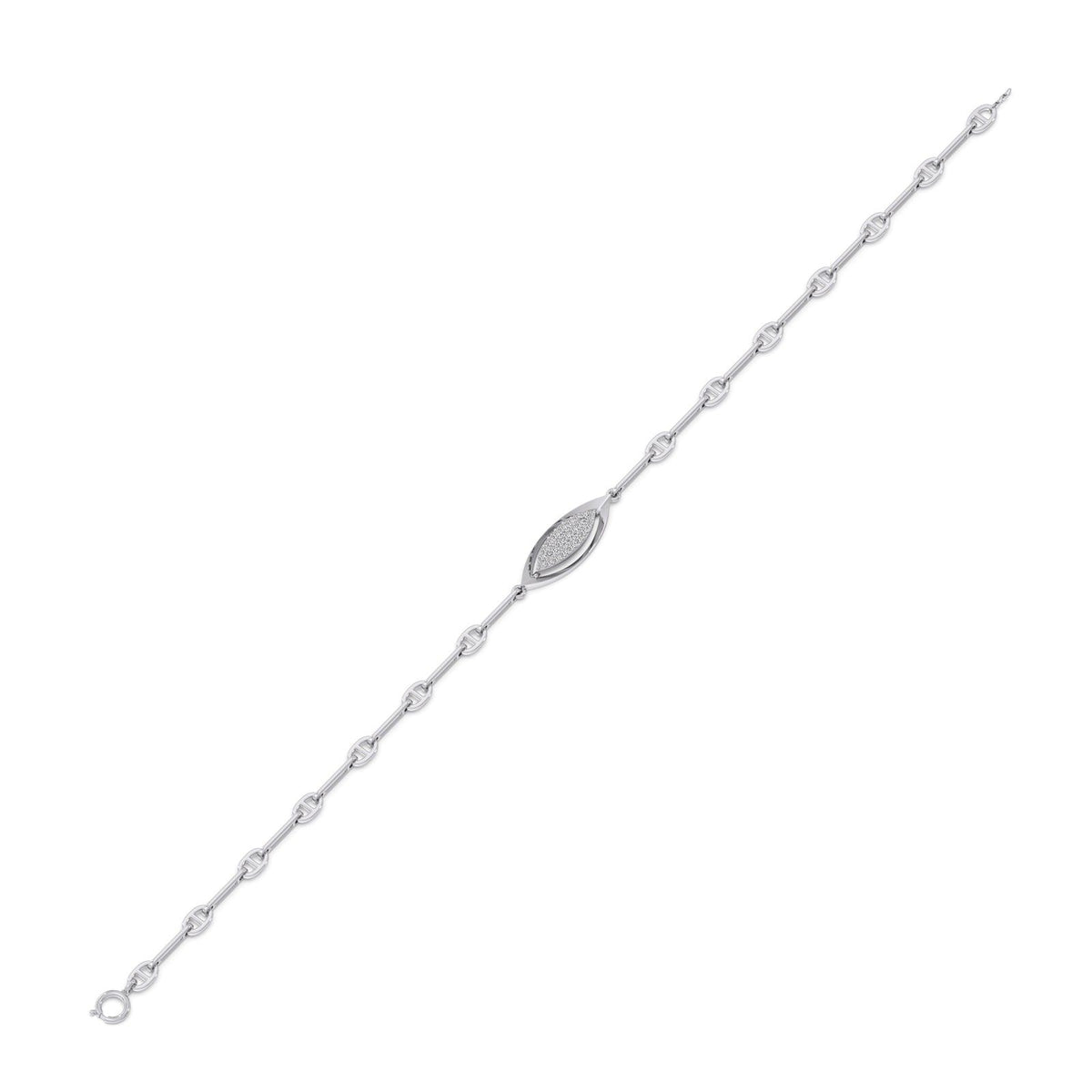 Lumina Marquise-Link Diamond Chain Bracelet