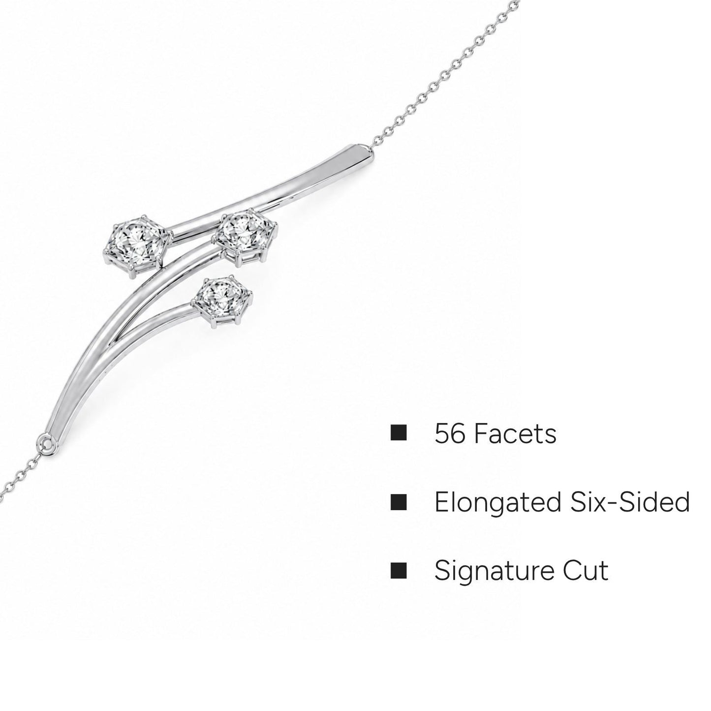 Hexa Twig Chain Bracelet