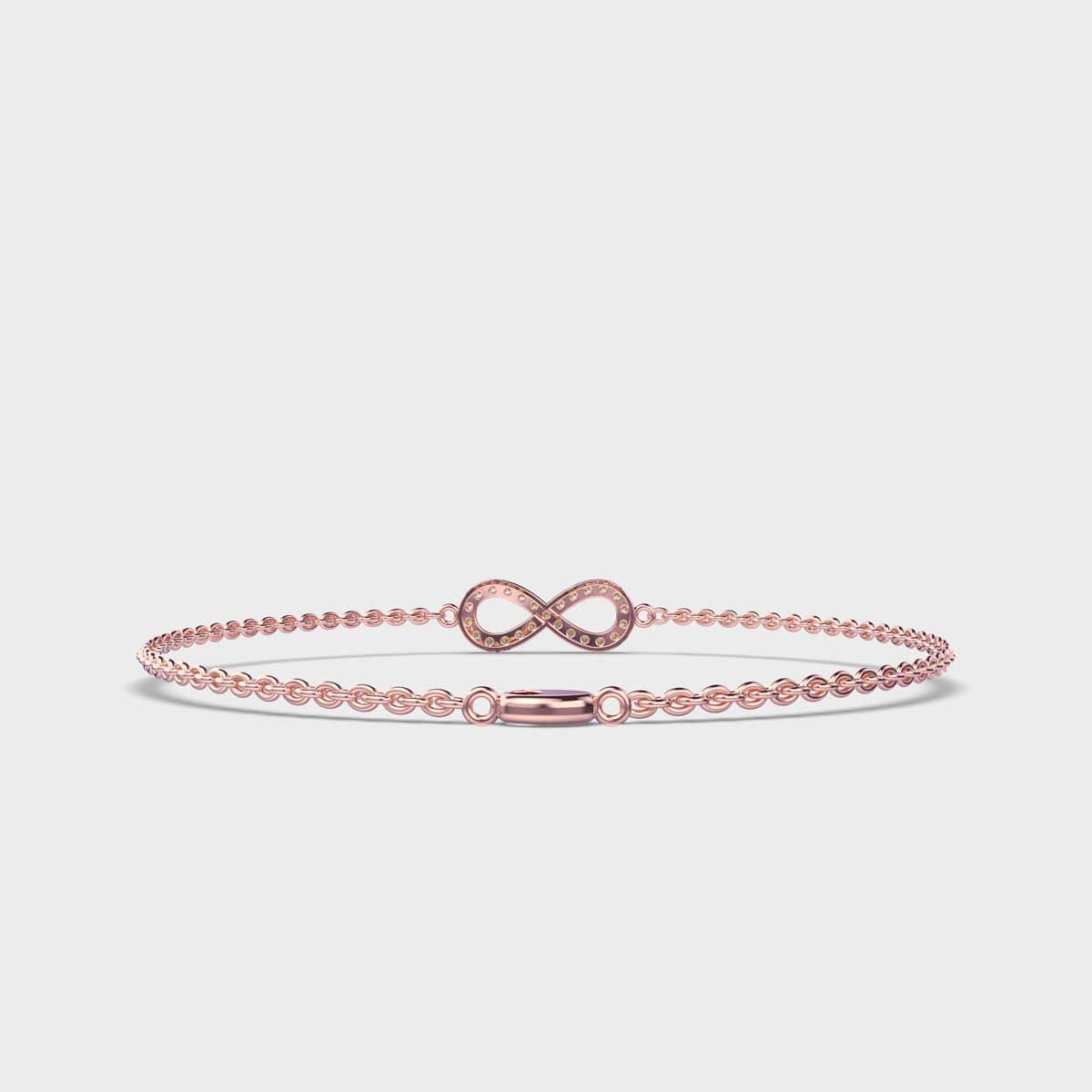 Eternity Glam Diamond Encrusted Chain Bracelet
