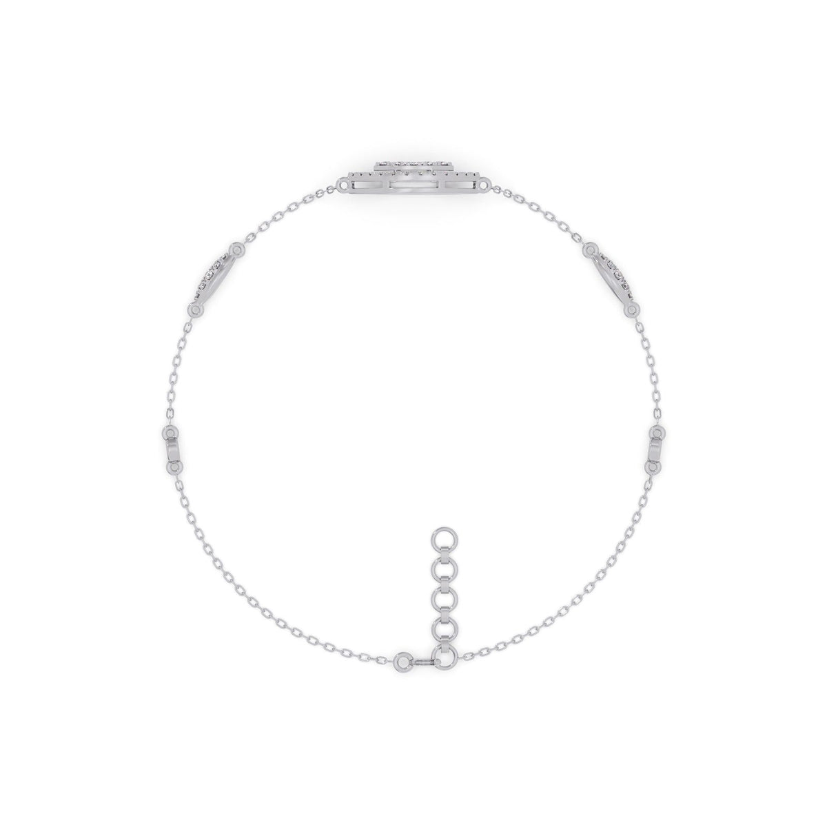 Marquise Eye Round diamond Bracelet