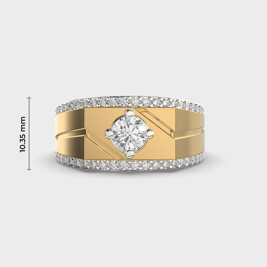 Majestic Crest Diamond Ring - View 5