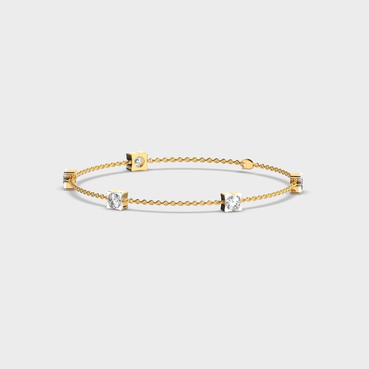 Roselle Beaded Diamond Bracelet