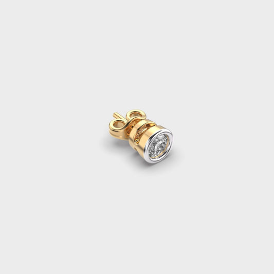 Appeal Round Diamond Stud For Men