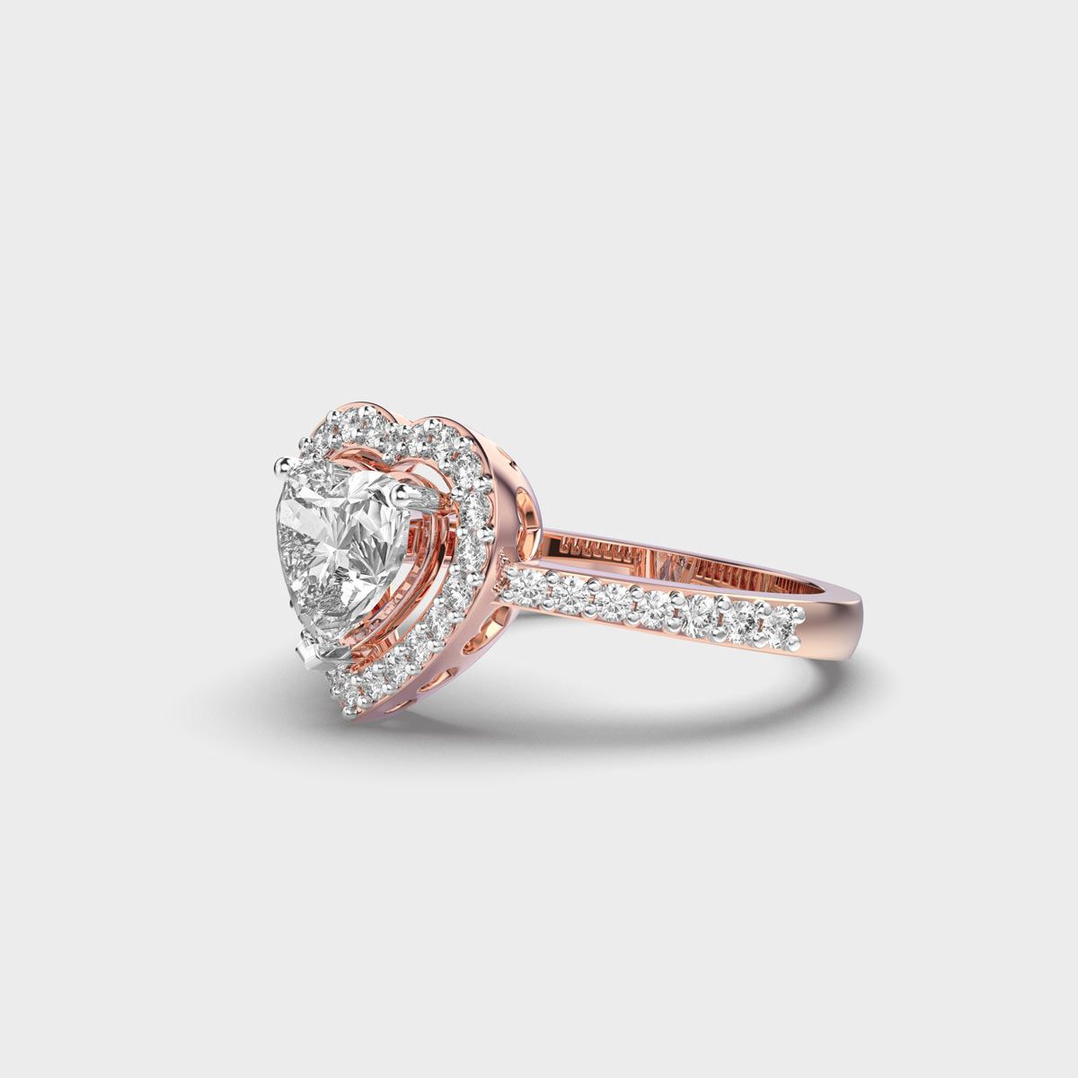 She Said Yes Heart Diamond Ring - View 11