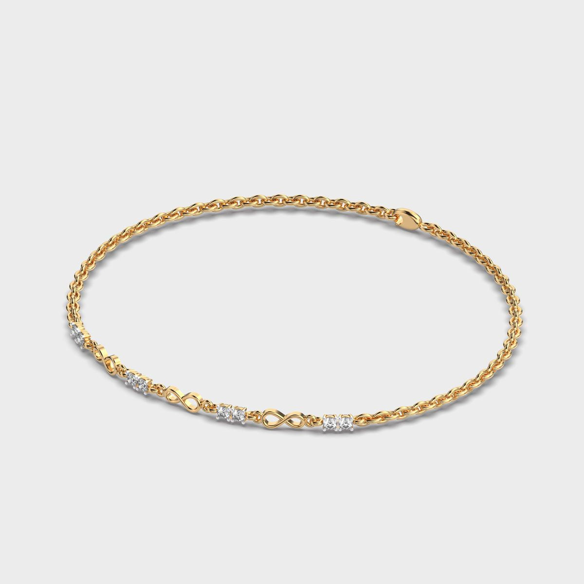 Eternal Infinity Link Diamond Bracelet