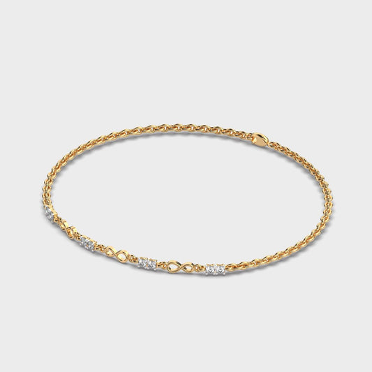Eternal Infinity Link Diamond Bracelet