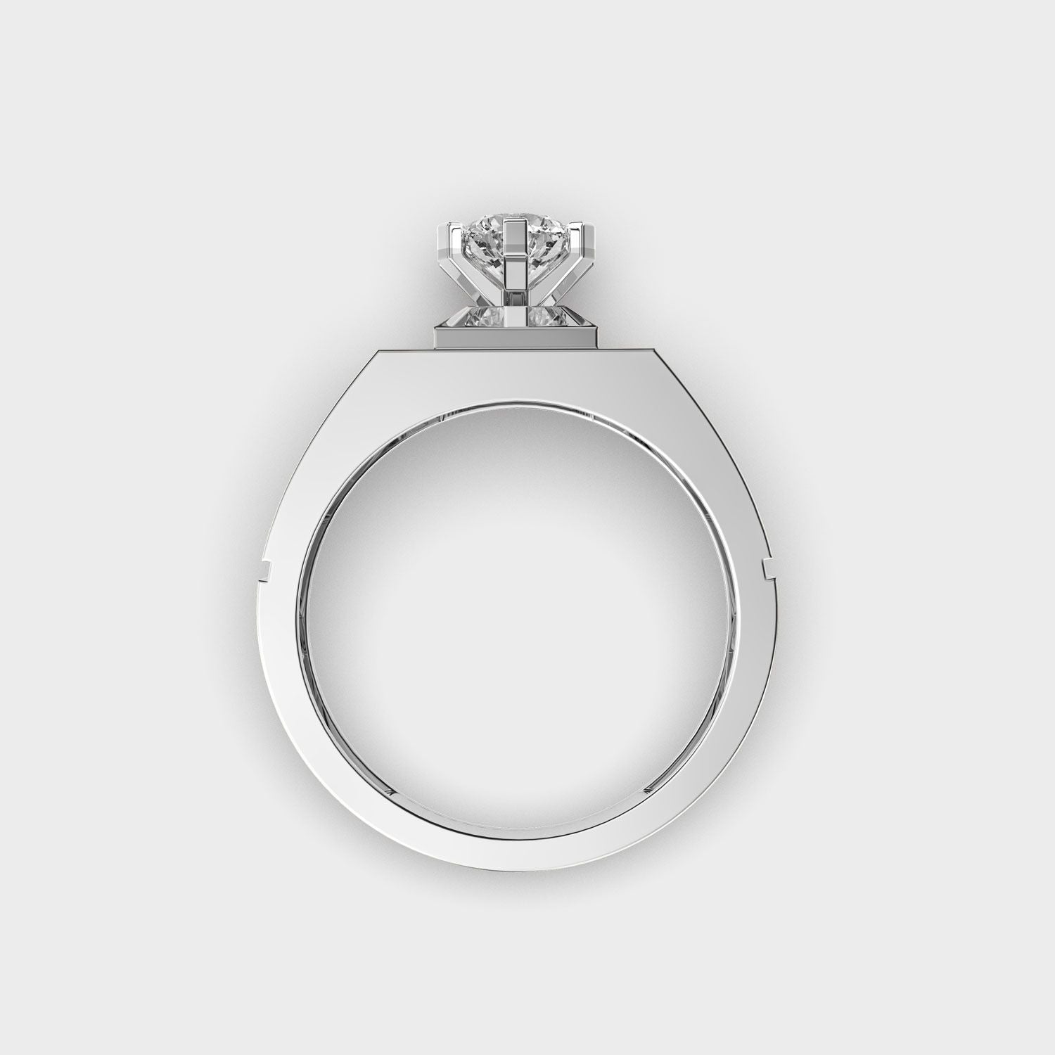 Zenith Shine Diamond Ring For Men - View 9