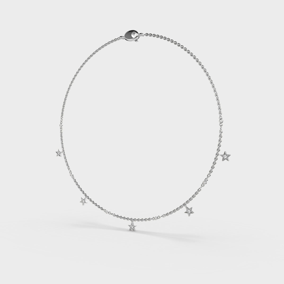 My Sweetheart Stars Diamond Necklace