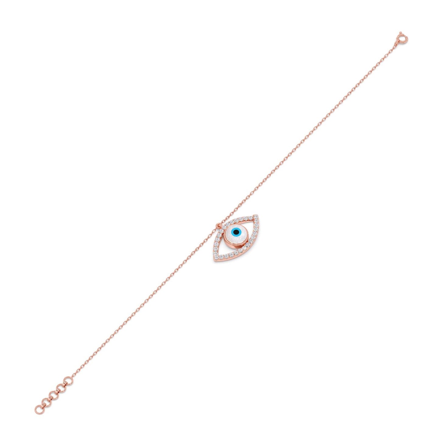 The Marquee Evil Eye Diamond Bracelet