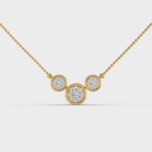 Eternal Circle of Three Diamond Necklace