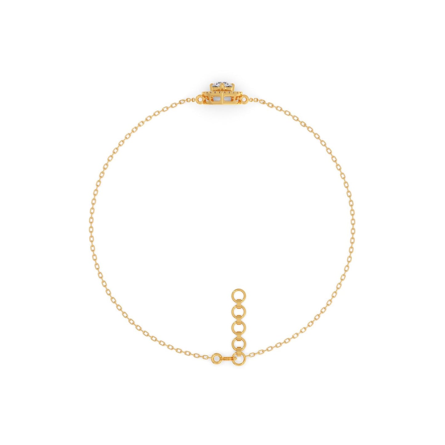 Pearluxe Halo Chain Bracelet