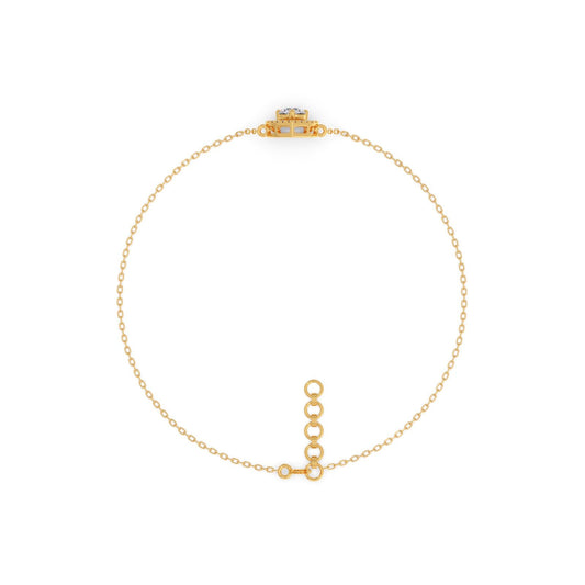 Pearluxe Halo Chain Bracelet