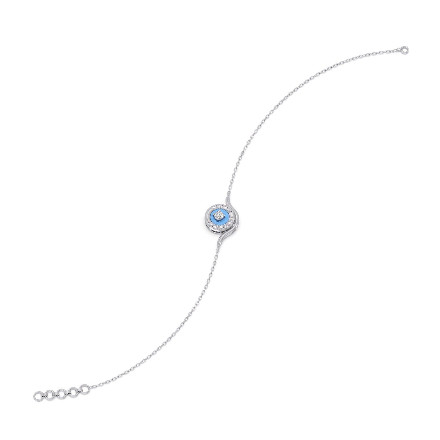 Cotton Candy Swirling Diamond Bracelet