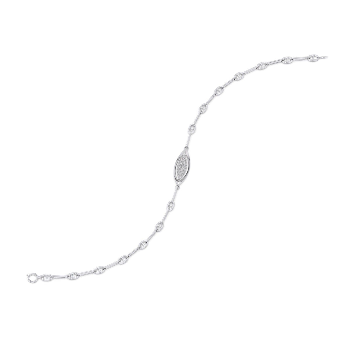Lumina Marquise-Link Diamond Chain Bracelet