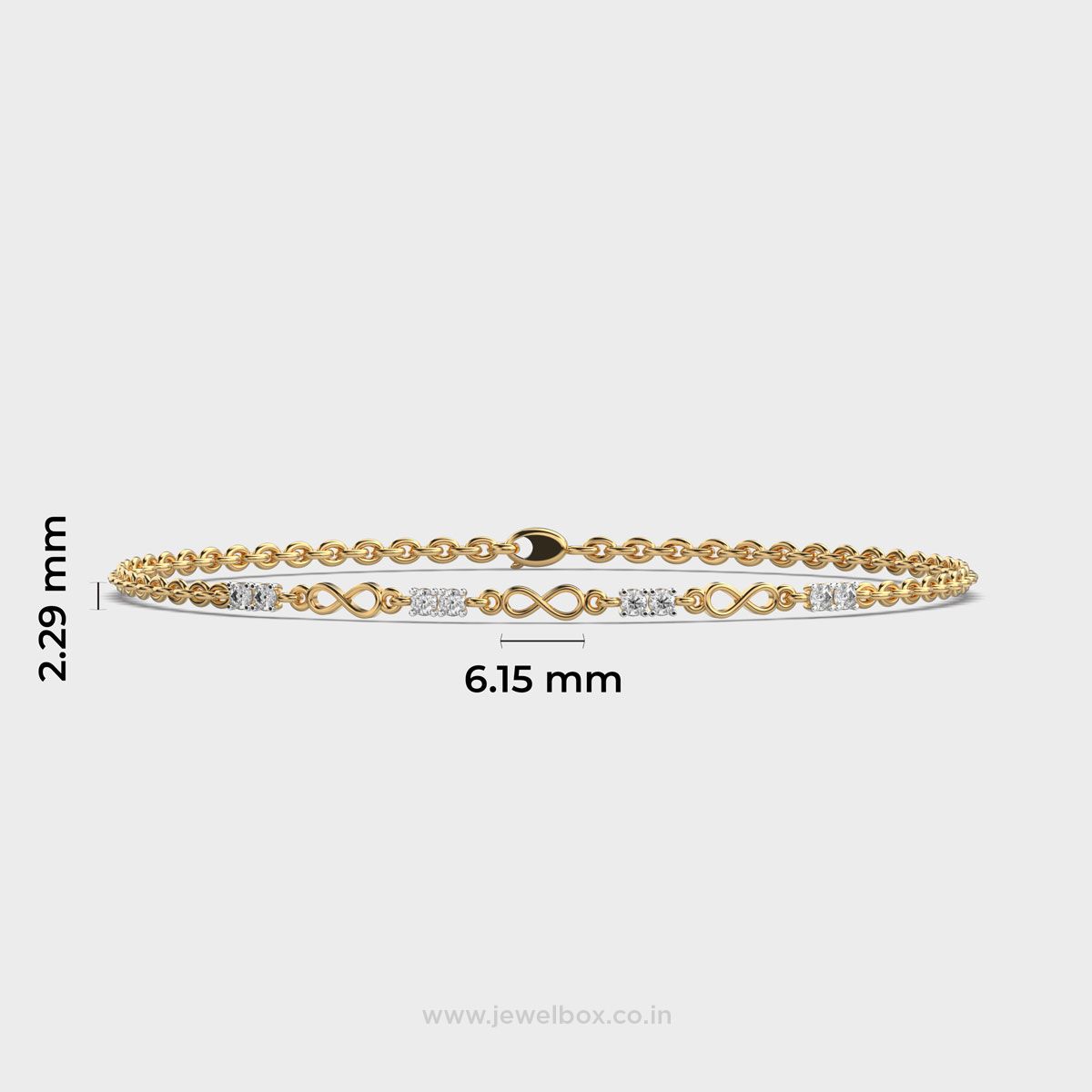 Eternal Infinity Link Diamond Bracelet