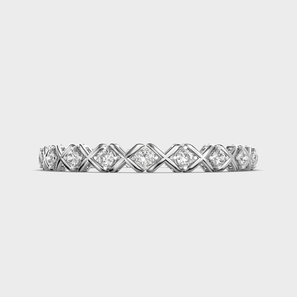 Cross And Nought Diamond Bracelet