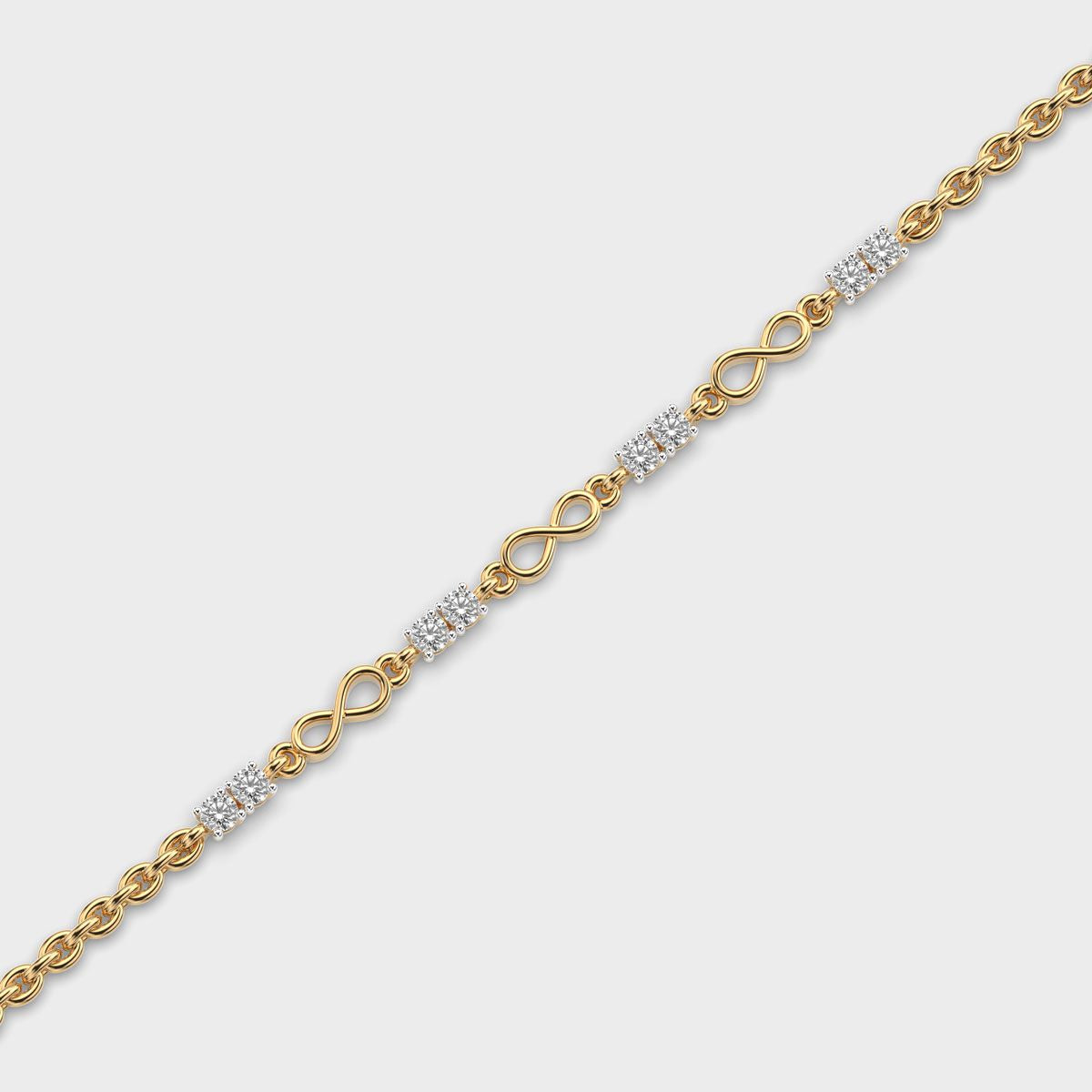 Eternal Infinity Link Diamond Bracelet