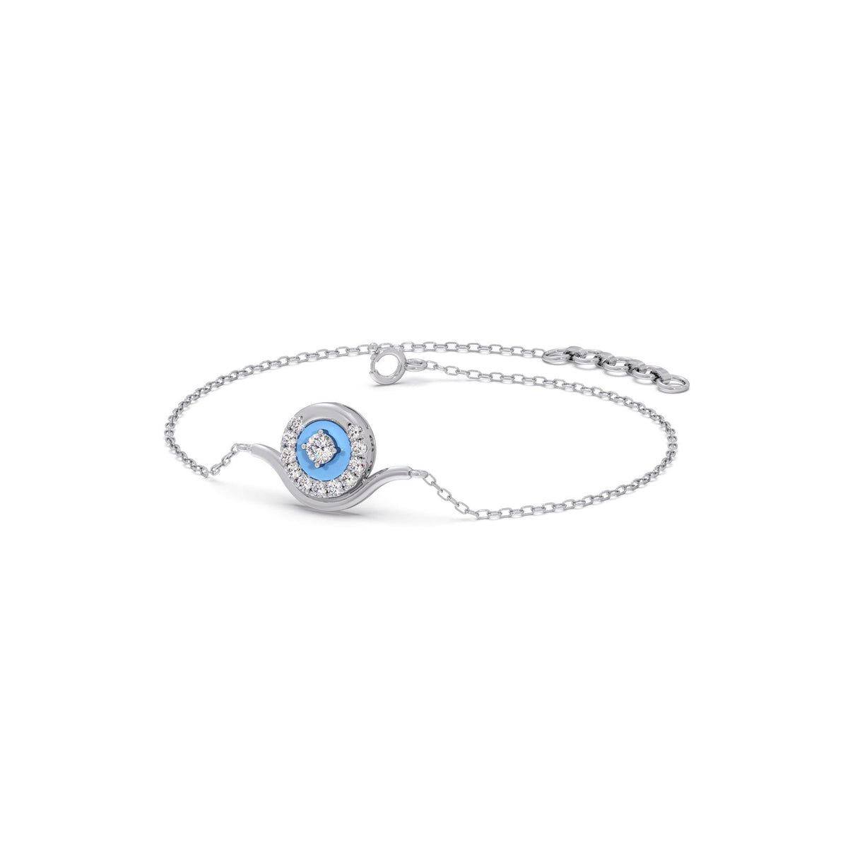 Cotton Candy Swirling Diamond Bracelet