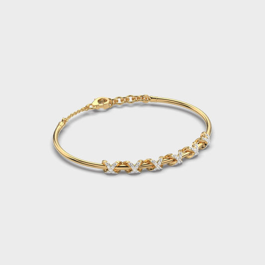 Designed in Contrast Diamond Bracelet