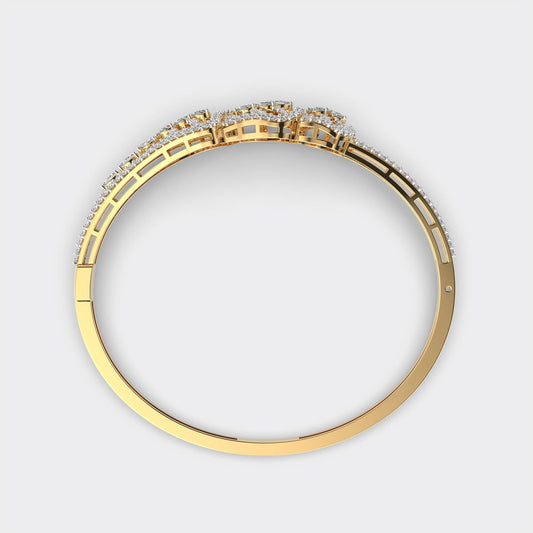 Shimmering Daffodils Diamond Filigree Bracelet