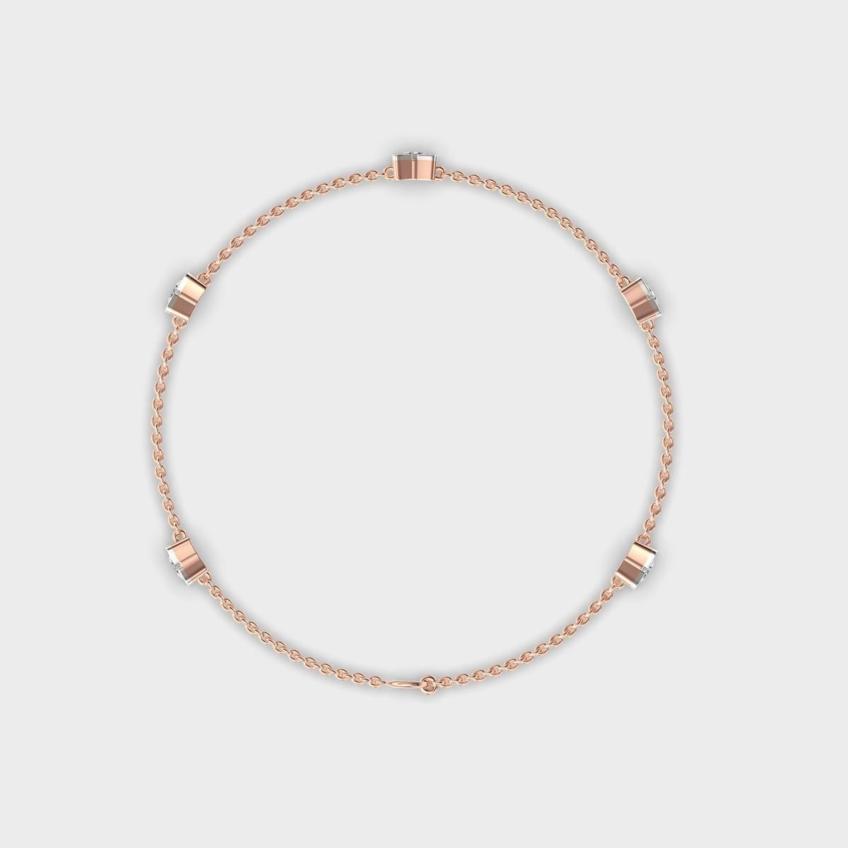 Roselle Beaded Diamond Bracelet