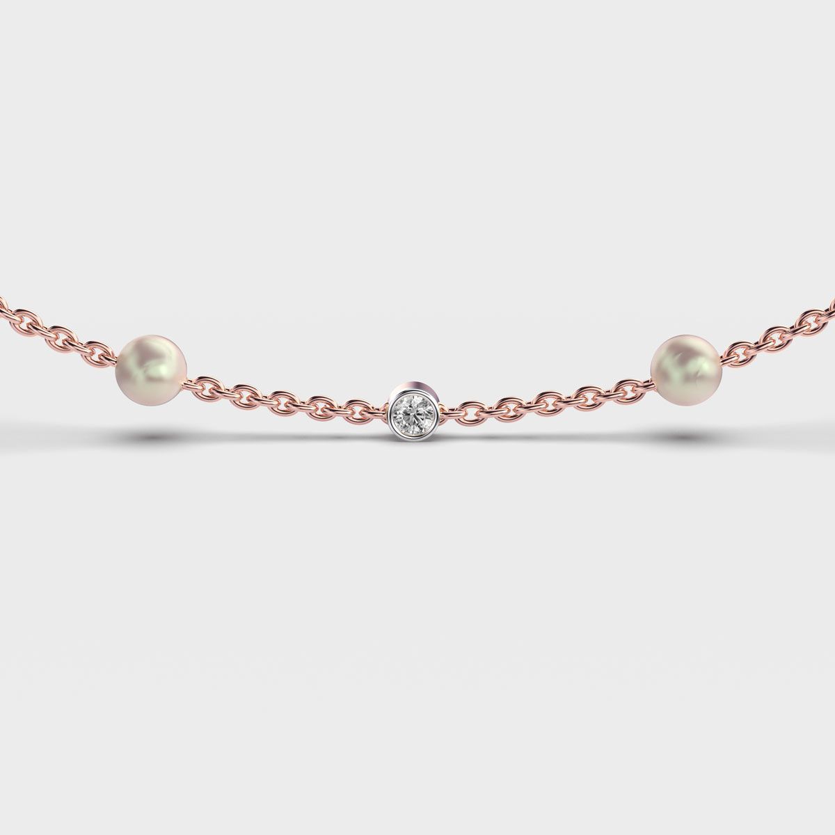 Elegant Pearl and Diamond Necklace