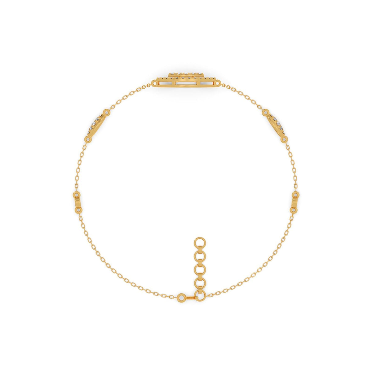 Marquise Eye Round diamond Bracelet