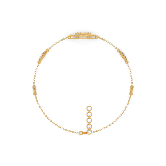 Marquise Eye Round diamond Bracelet