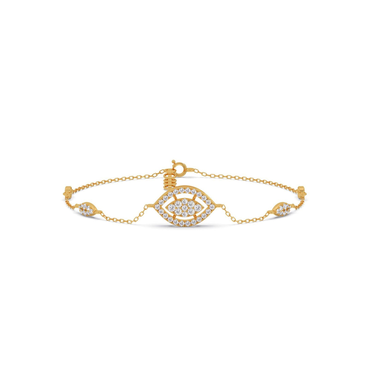 Marquise Eye Round diamond Bracelet