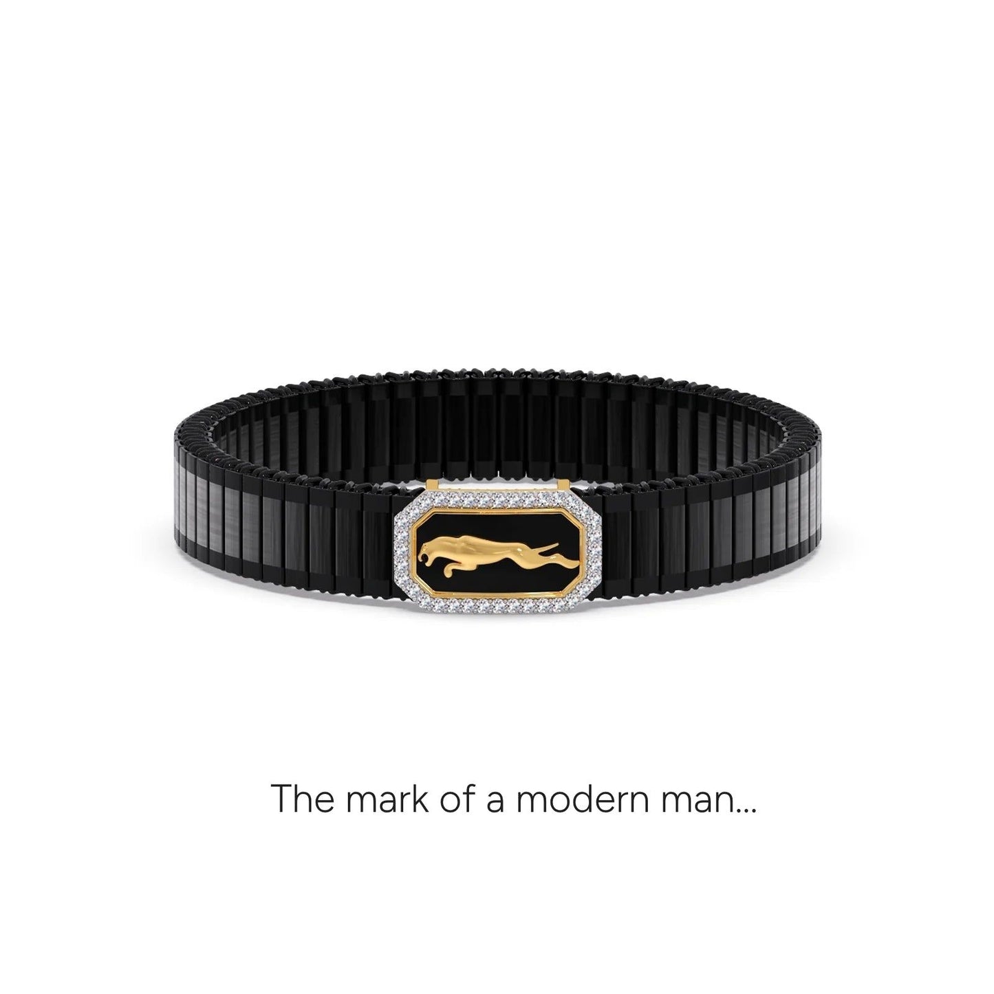 Apex Panther Diamond Men's Bracelet
