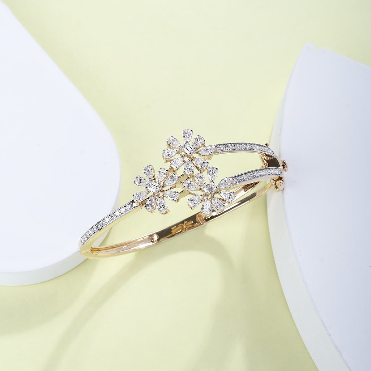 Triple Blossom Diamond Bracelet