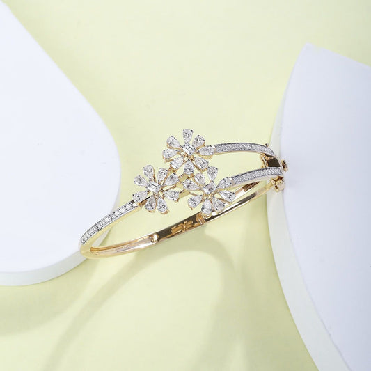 Triple Blossom Diamond Bracelet
