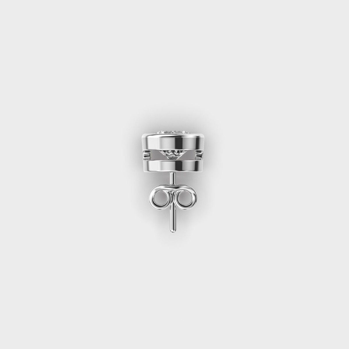 Dot of Light Diamond Stud for Men