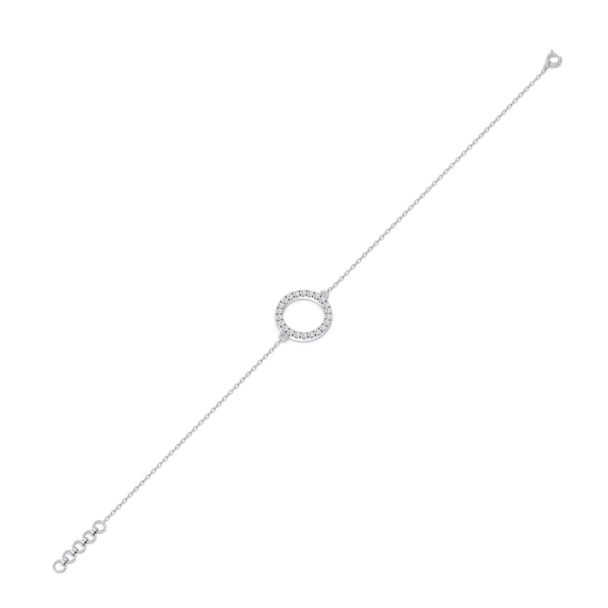 Sparkle Circle Chain Bracelet