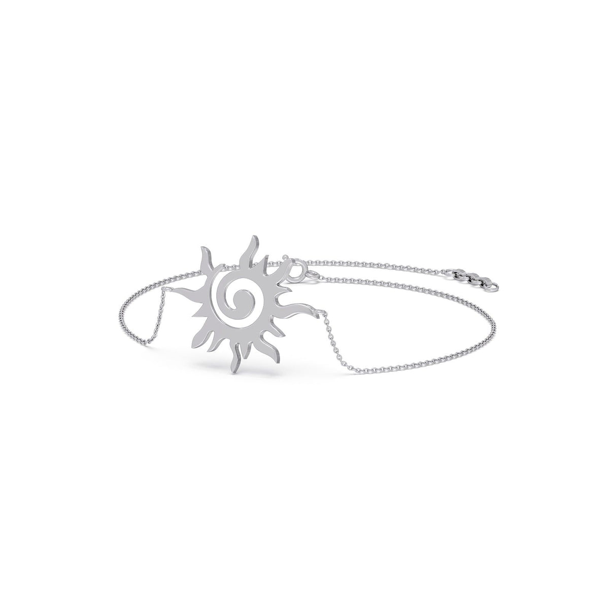 Kinetic Sun Plain Gold Chain Bracelet