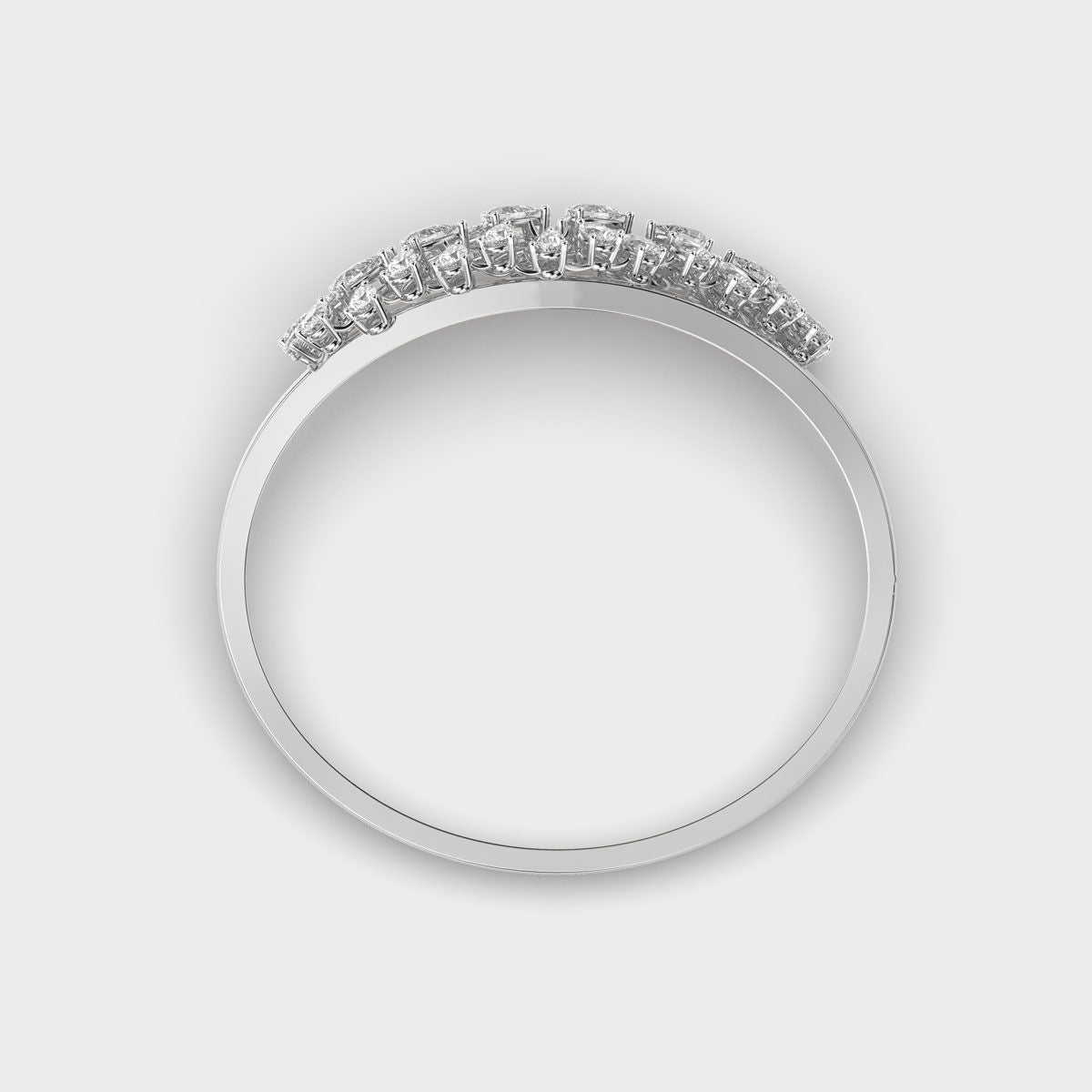 Pear Blossom Cluster Diamond Bracelet