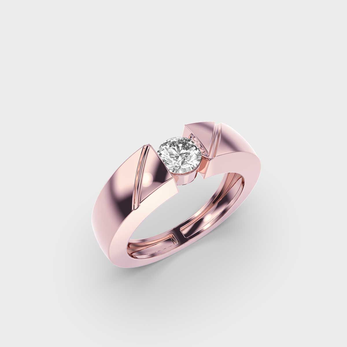Shining Armour Diamond Band Ring For Men - View 3