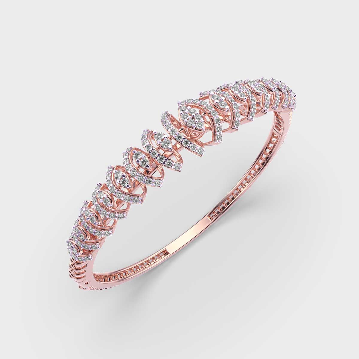 Gleaming Ecstasy Round Diamond Bracelet