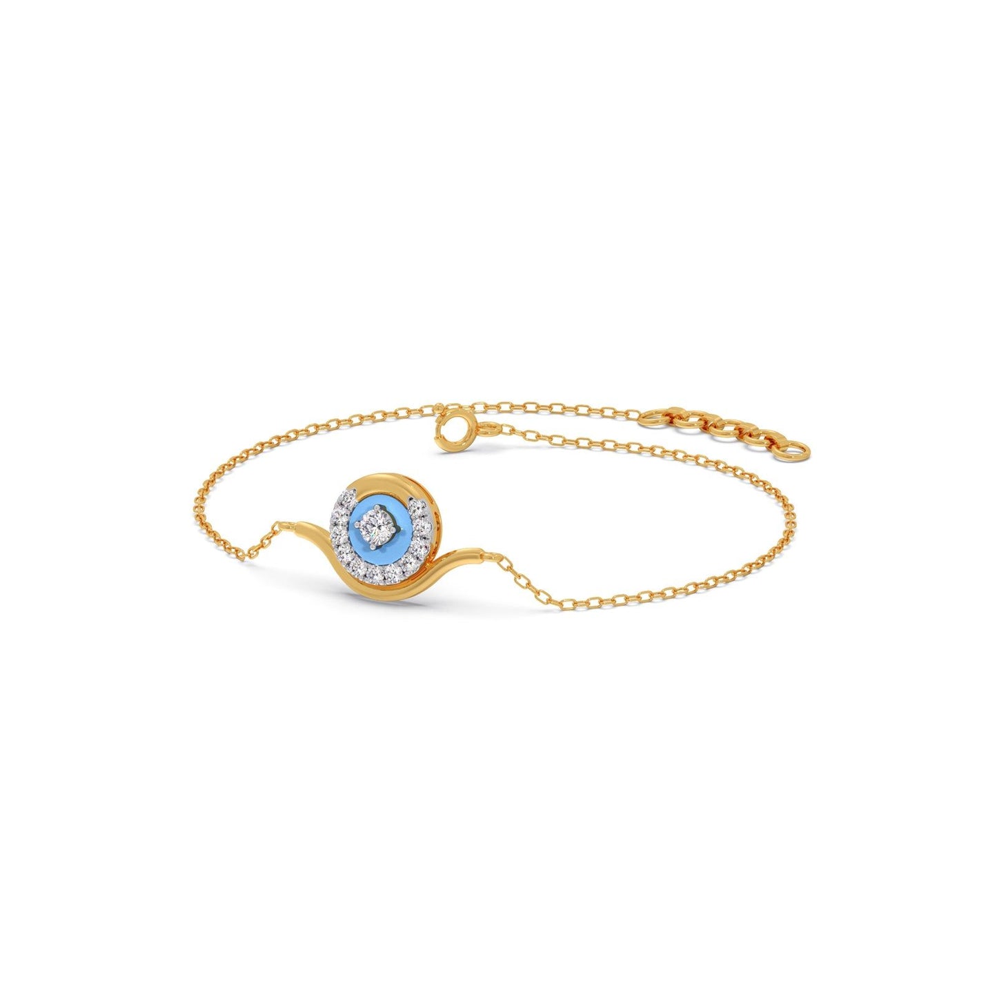 Cotton Candy Swirling Diamond Bracelet
