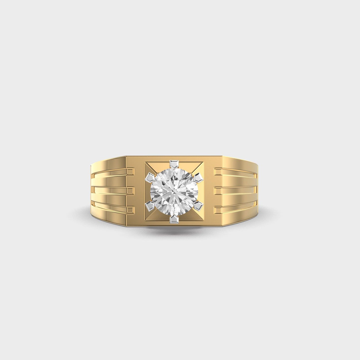 Zenith Shine Diamond Ring For Men - View 10