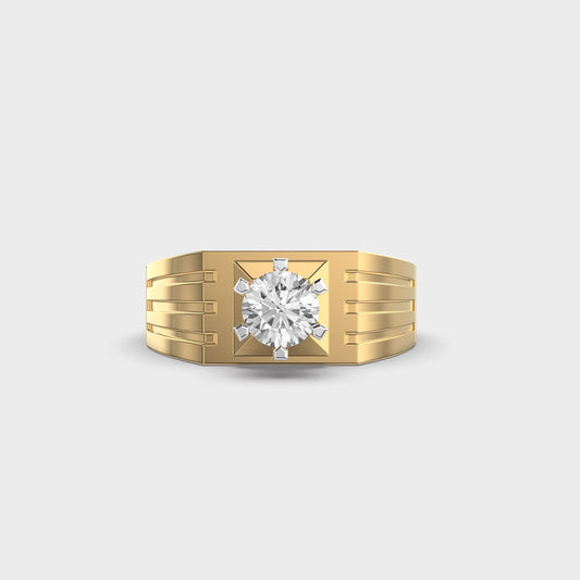 Zenith Shine Diamond Ring For Men - View 10