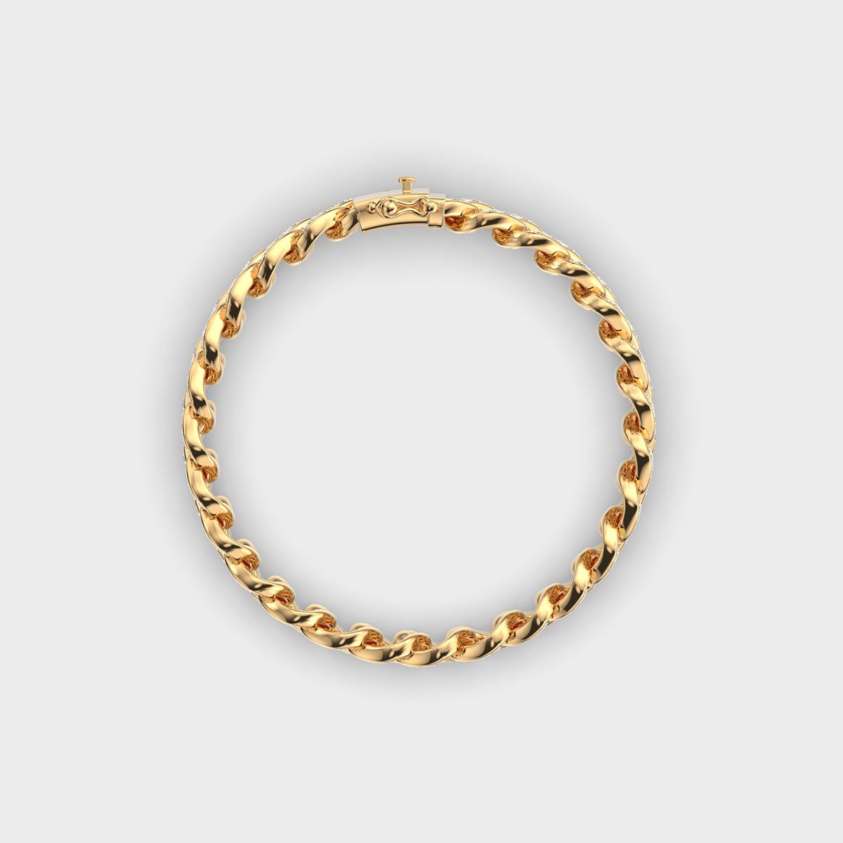 Chain of Love Diamond Cluster Bracelet