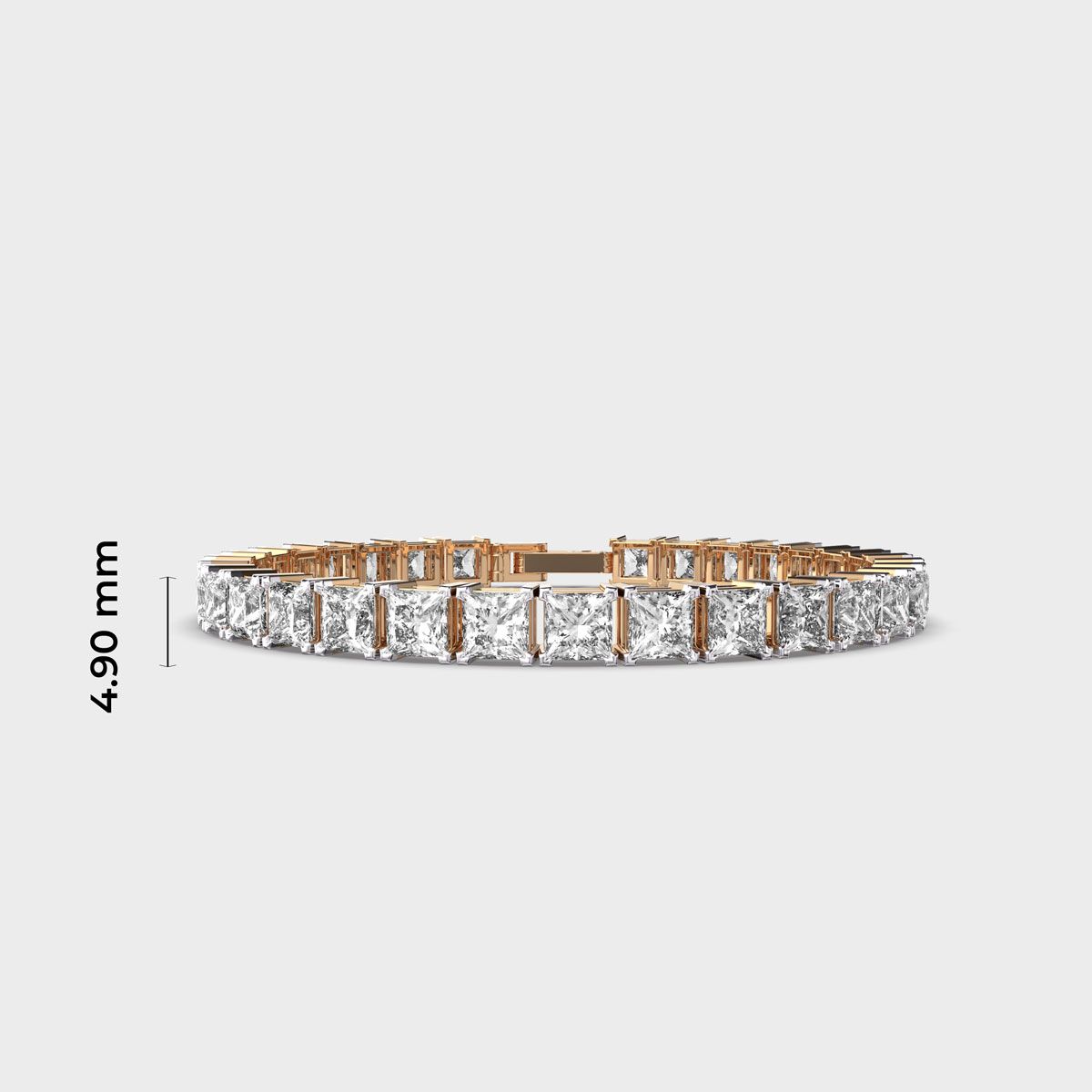 Princess Cut Diamond Tennis Bracelet