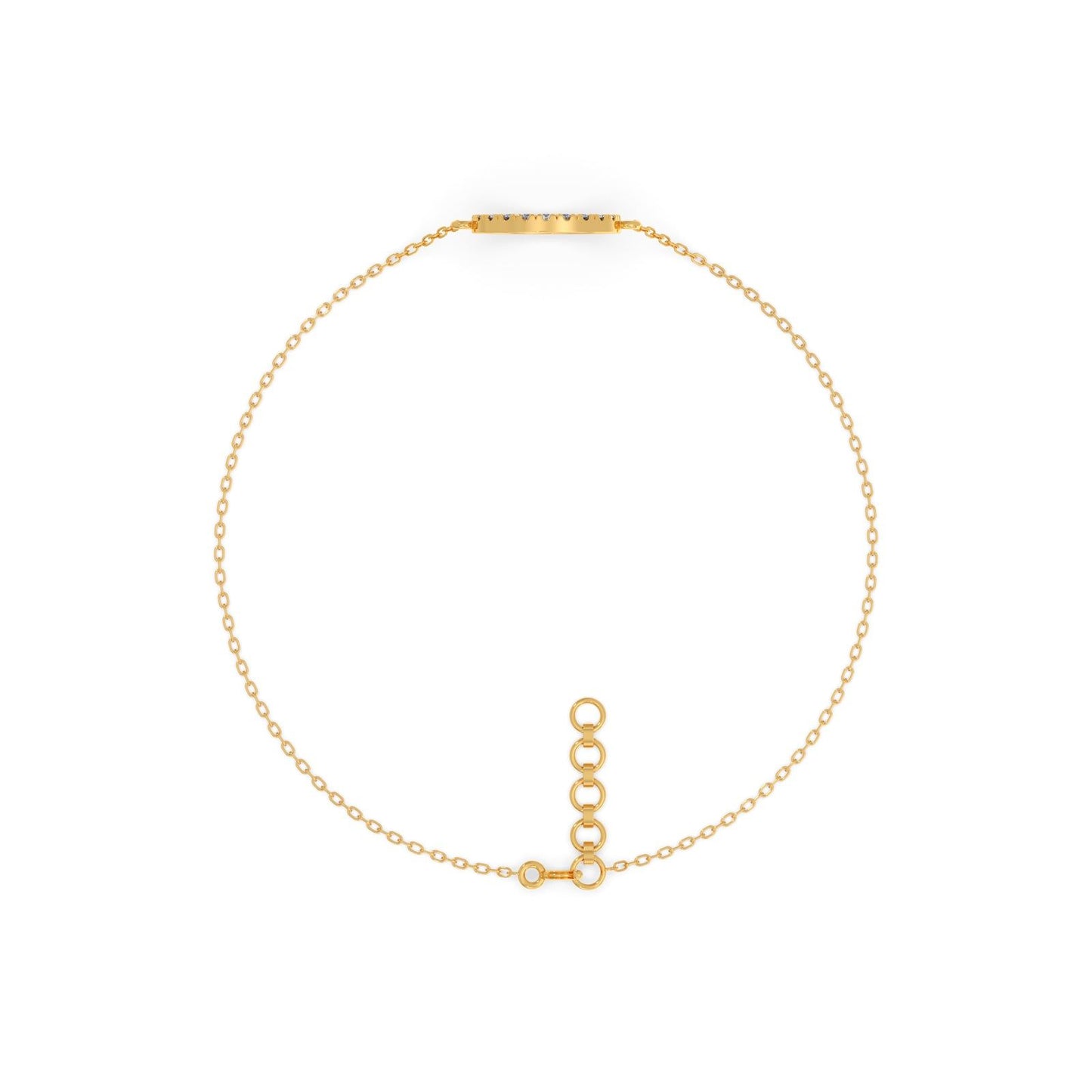 Sparkle Circle Chain Bracelet