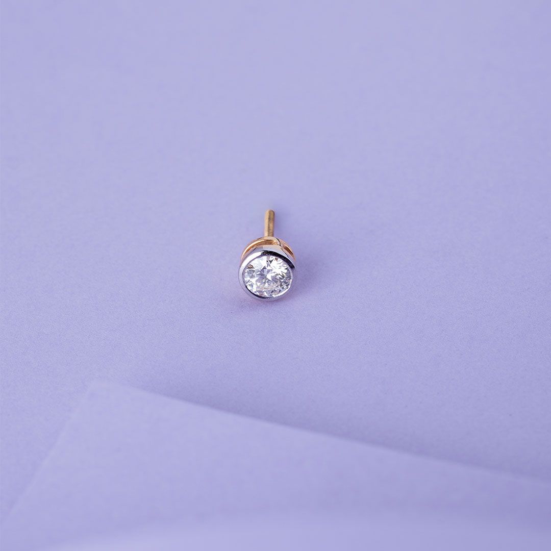 Slate Orb Diamond Stud for Men